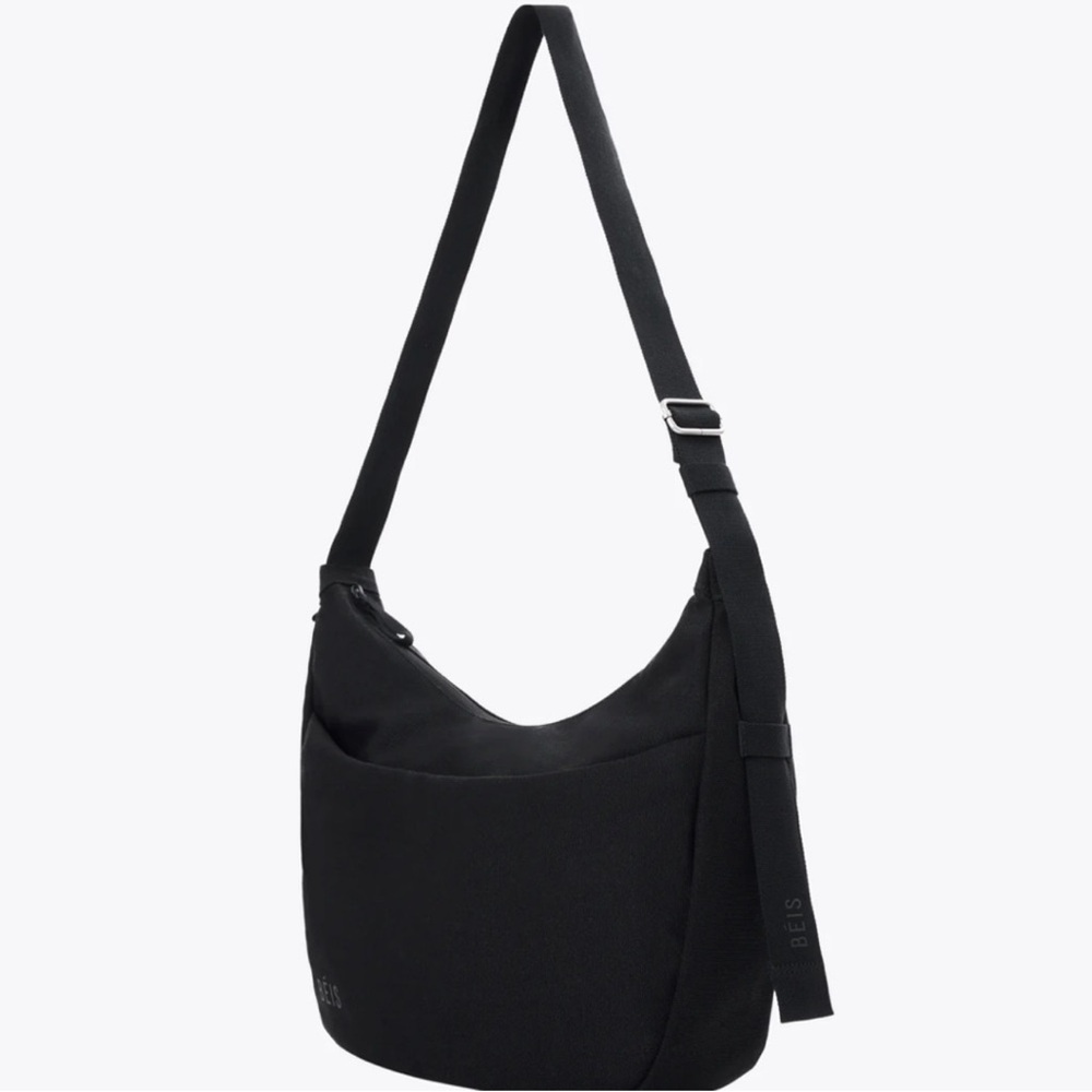 BEIS Black Carryall Crossbody